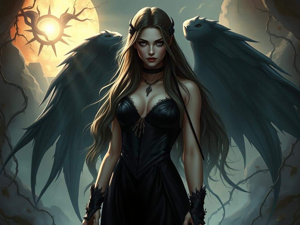 Fantasiebild als Symbolbild für eine Dämonin wie Lilith in der Serie Lucifer