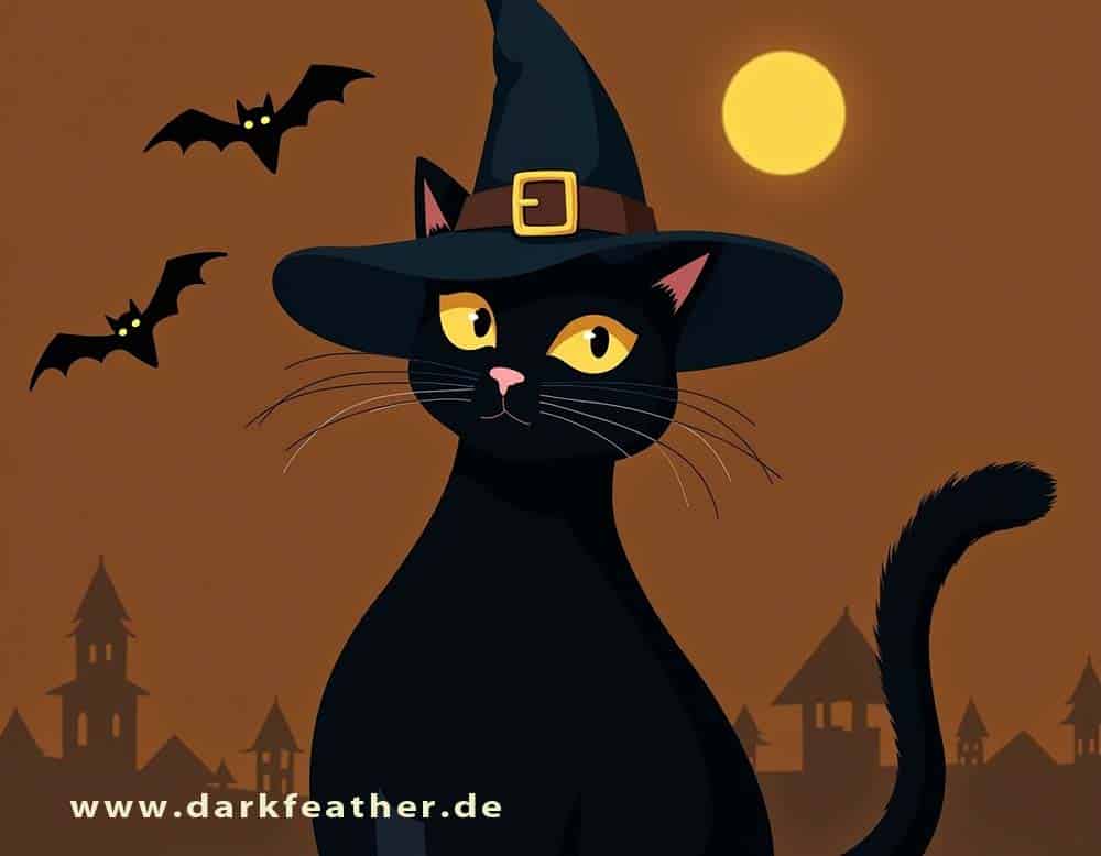 Schwarze Katze zu Halloween (NF)